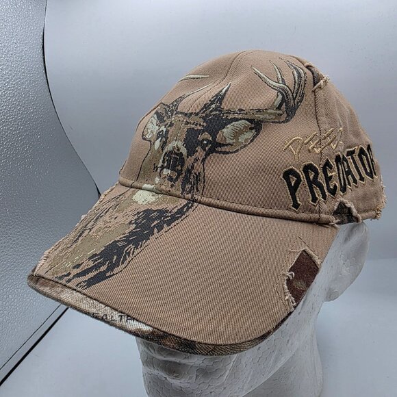 Buckwear Deer Predator Mens Brown Adjustable Hunting Hat Casual Outdoors - Picture 1 of 9
